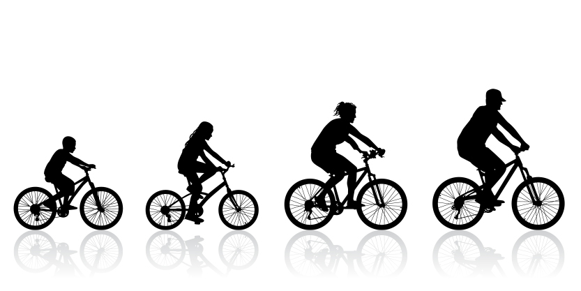 bicycle clipart family