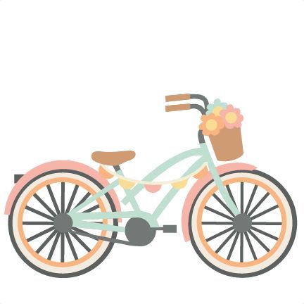bicycle clipart flower