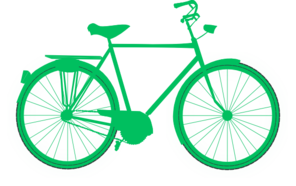 Clip art at clker. Clipart bicycle green bike