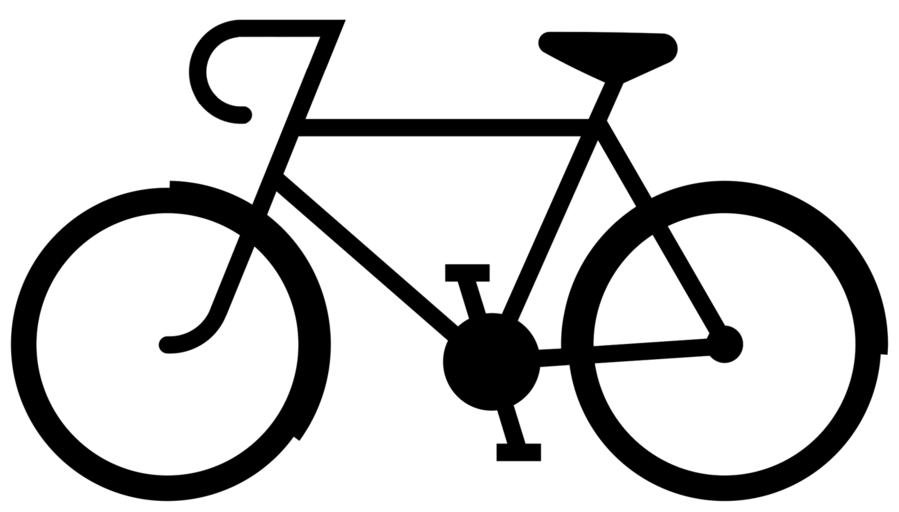 Bicycle clipart silhouette. Black and white frame