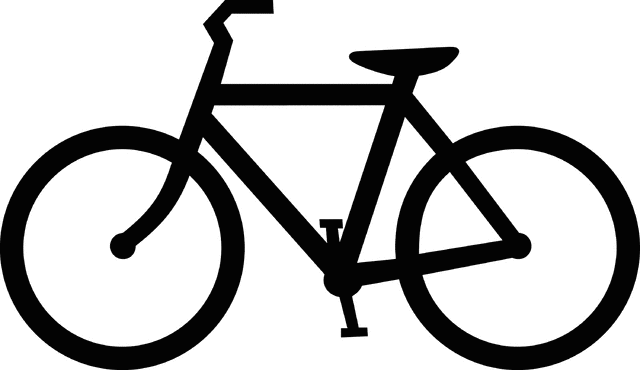 Bike clipart silhouette. Bicycle crossing etc 