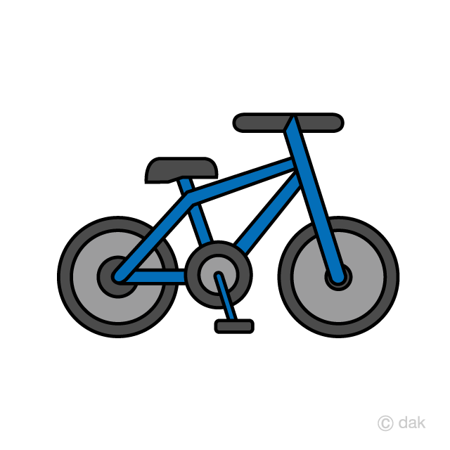 Bike free picture illustoon. Bicycle clipart simple