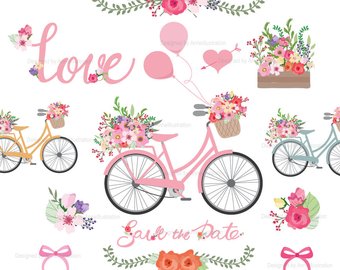 bicycle clipart spring