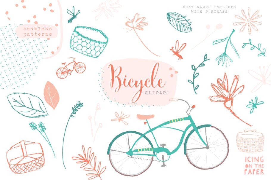 bicycle clipart summer