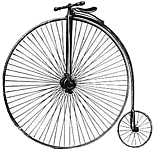 bicycle clipart victorian