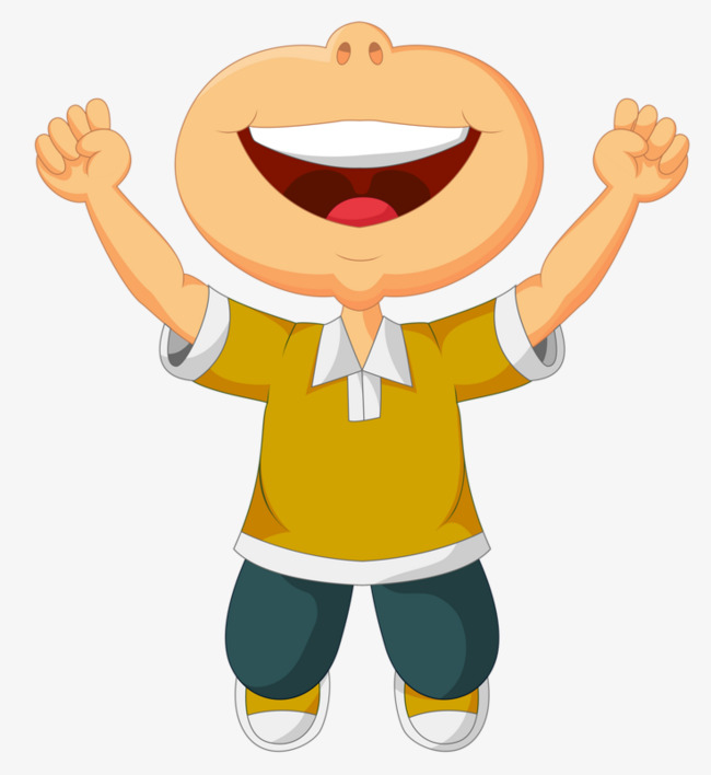 Decorative cartoon characters boy. Big clipart big shirt