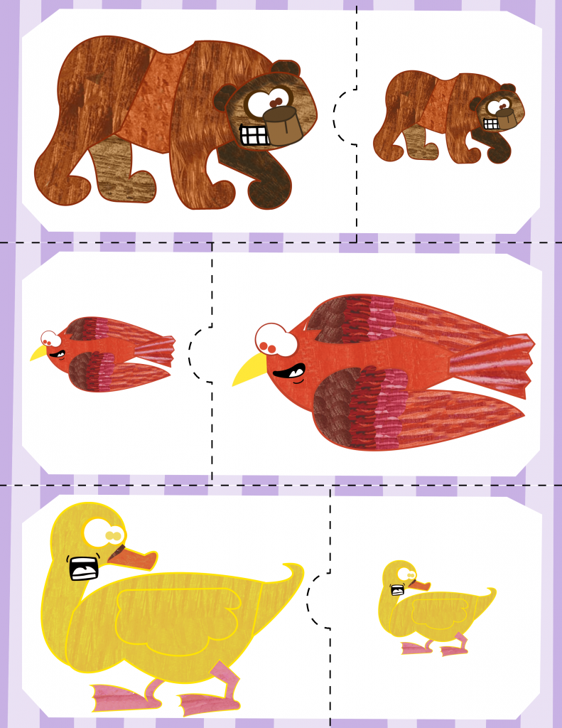 Big clipart brown bear. Small puzzles bears and