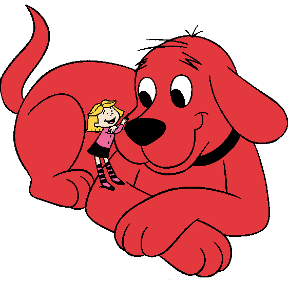 Clifford the big red. Clipart birthday office