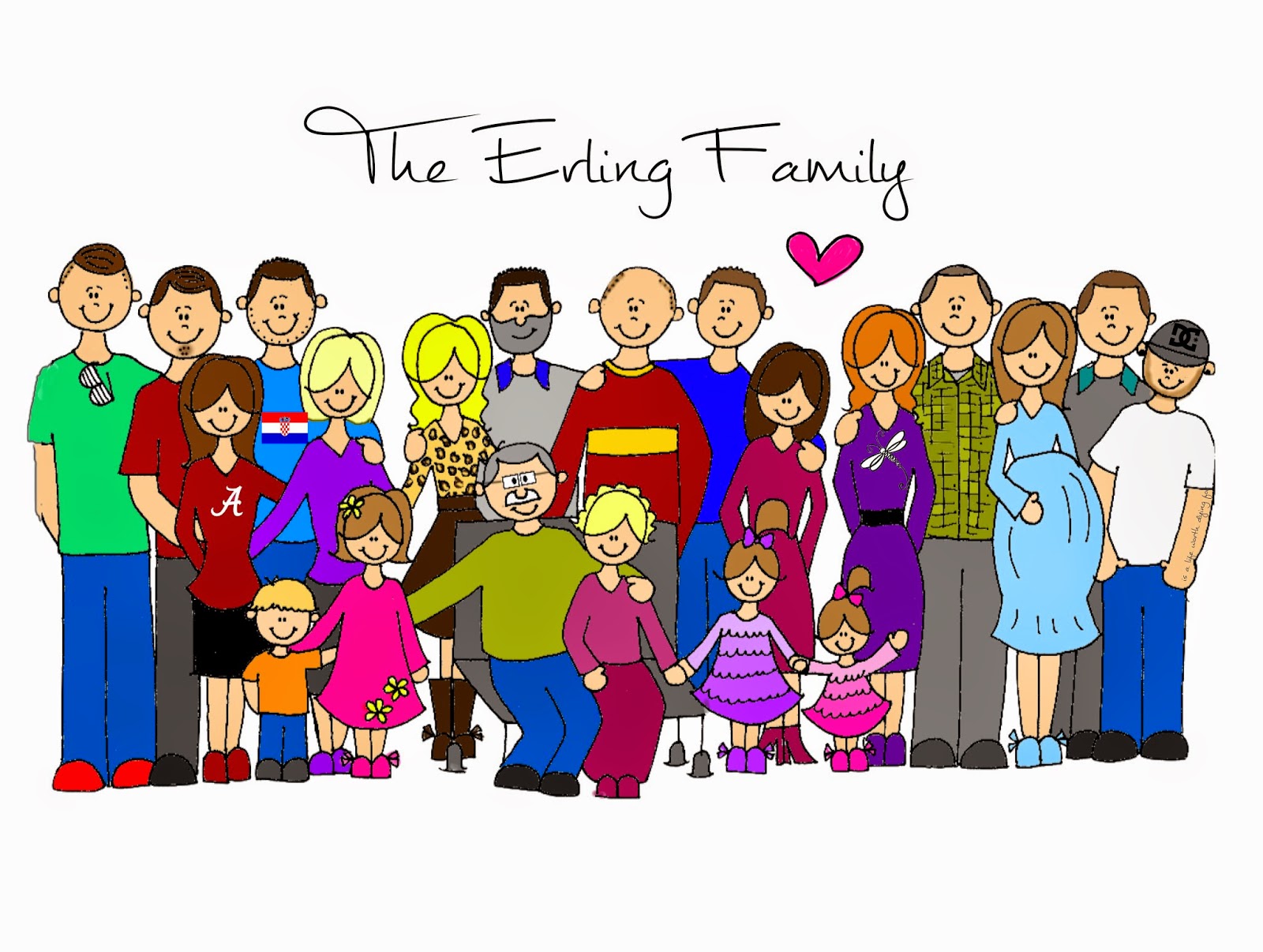 Big clipart joint family.  collection of drawing
