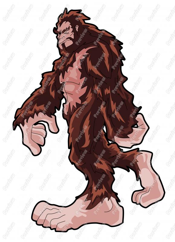 Clip art royalty free. Bigfoot clipart