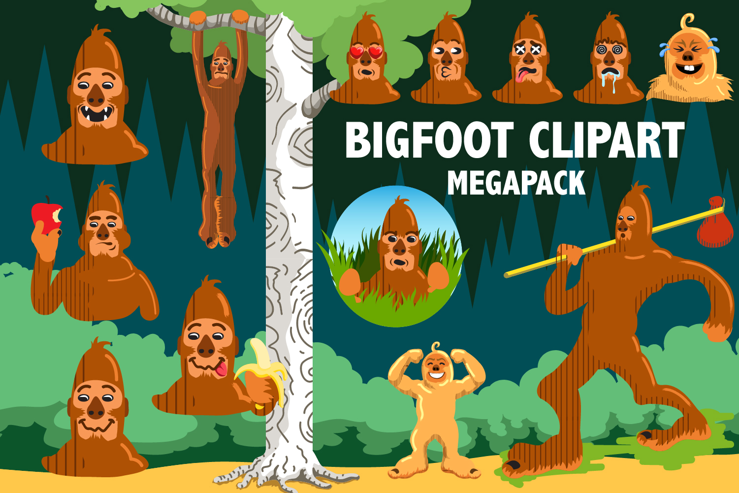 bigfoot clipart baby