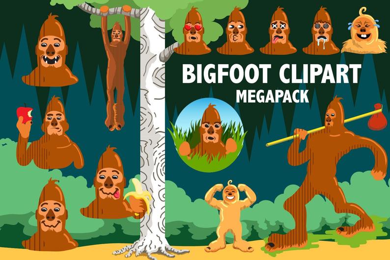 bigfoot clipart baby