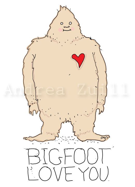 Sasquatch cute pencil and. Bigfoot clipart cartoon