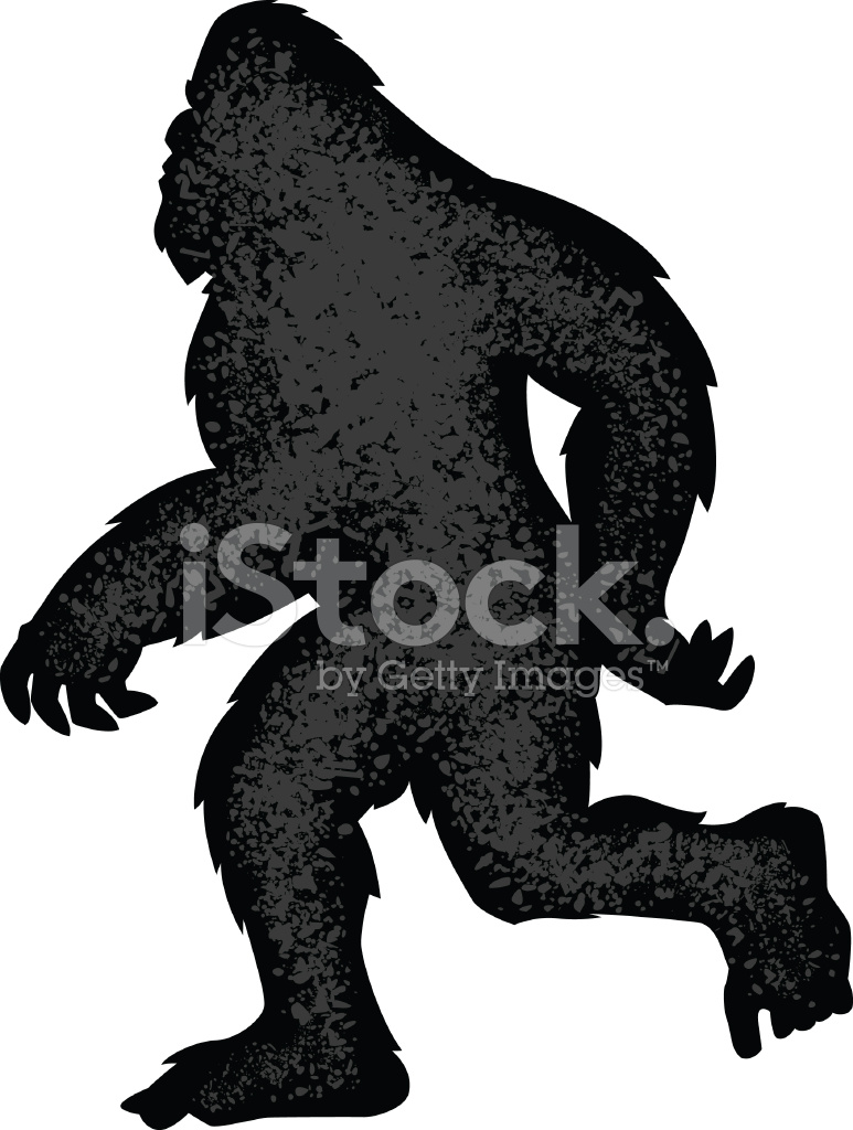 bigfoot clipart silhouette