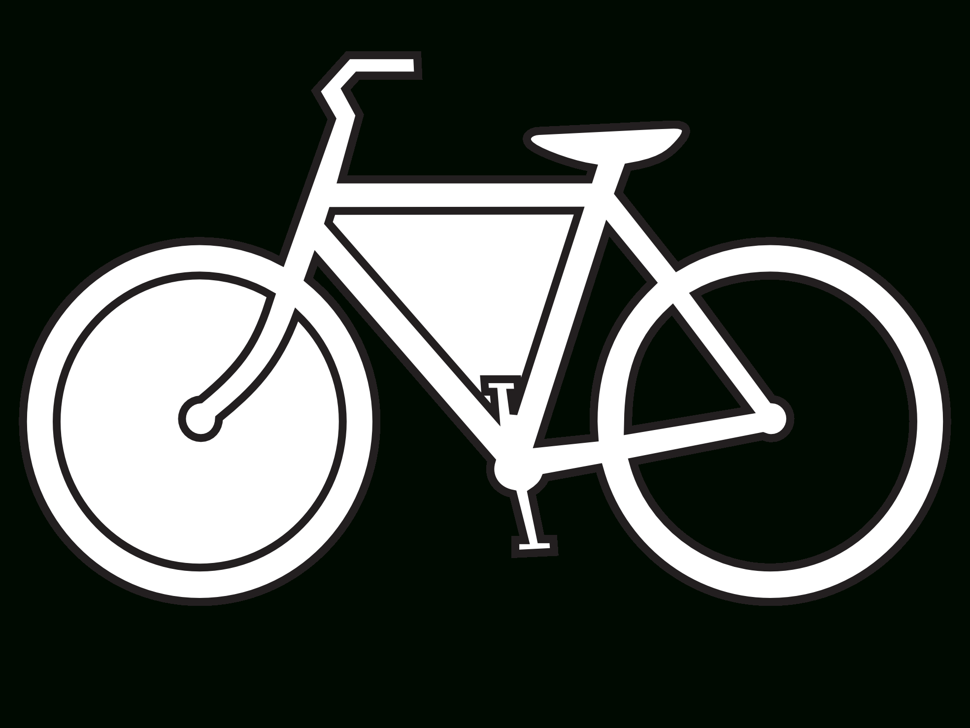 Bicycle clipart simple. Drawing of bike clip