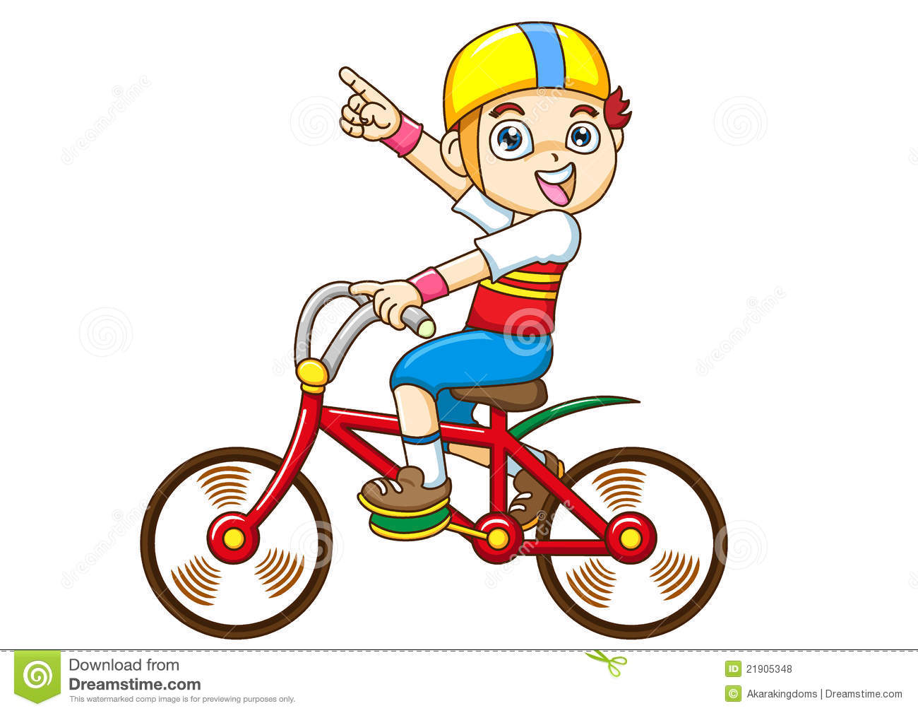 child clipart bicycle