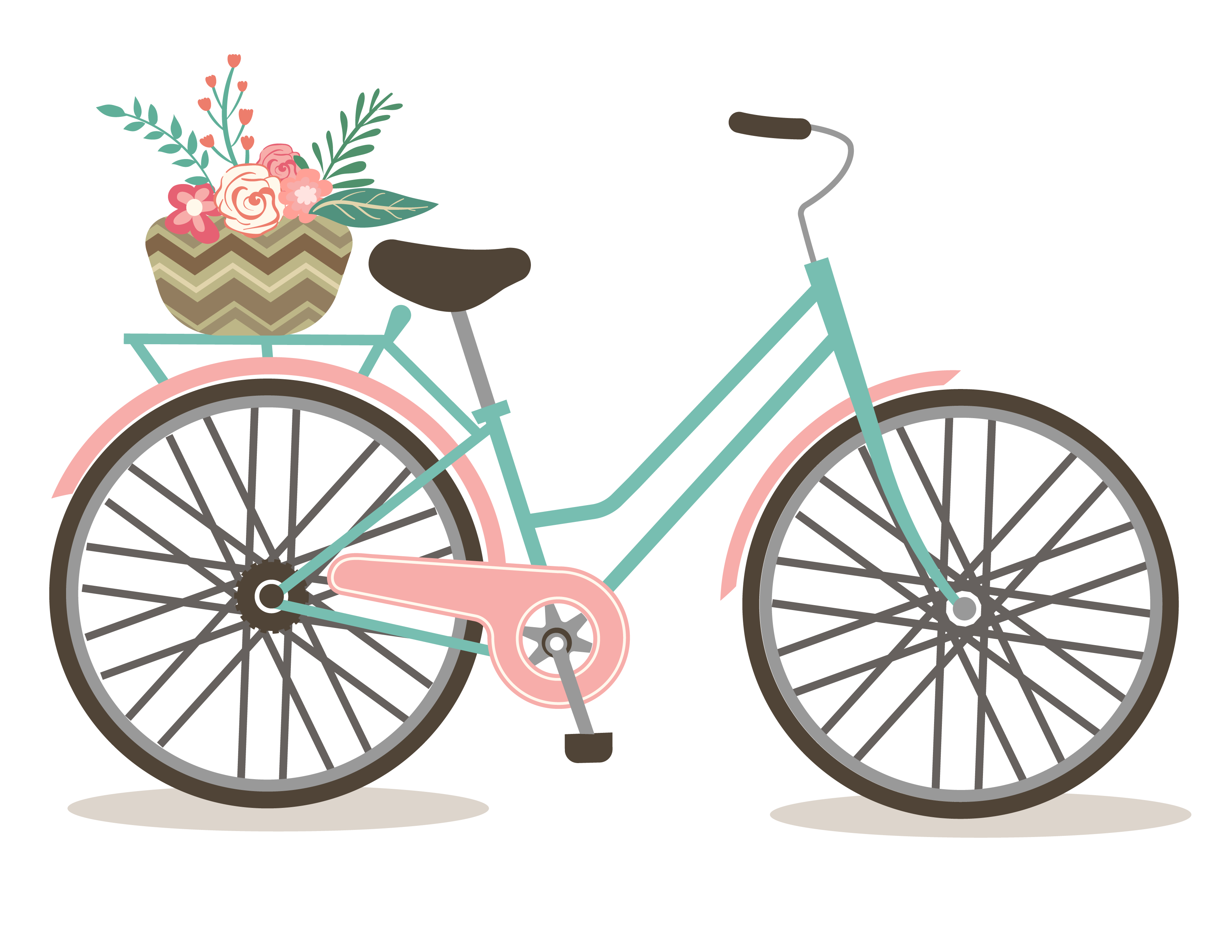 Bicycle clipart. Cute pencil and in