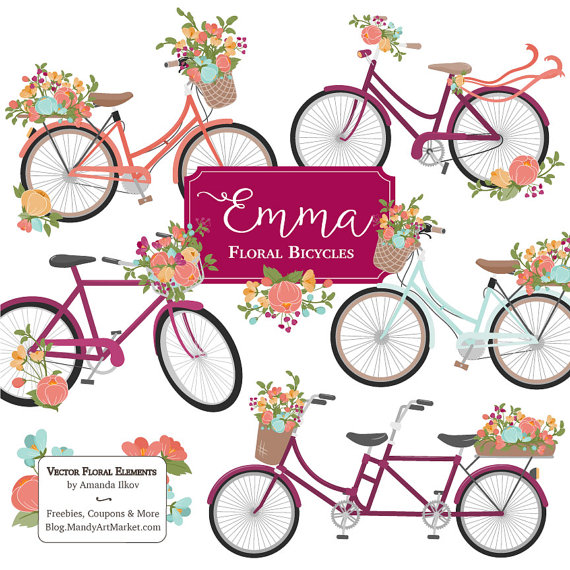 bicycle clipart vector