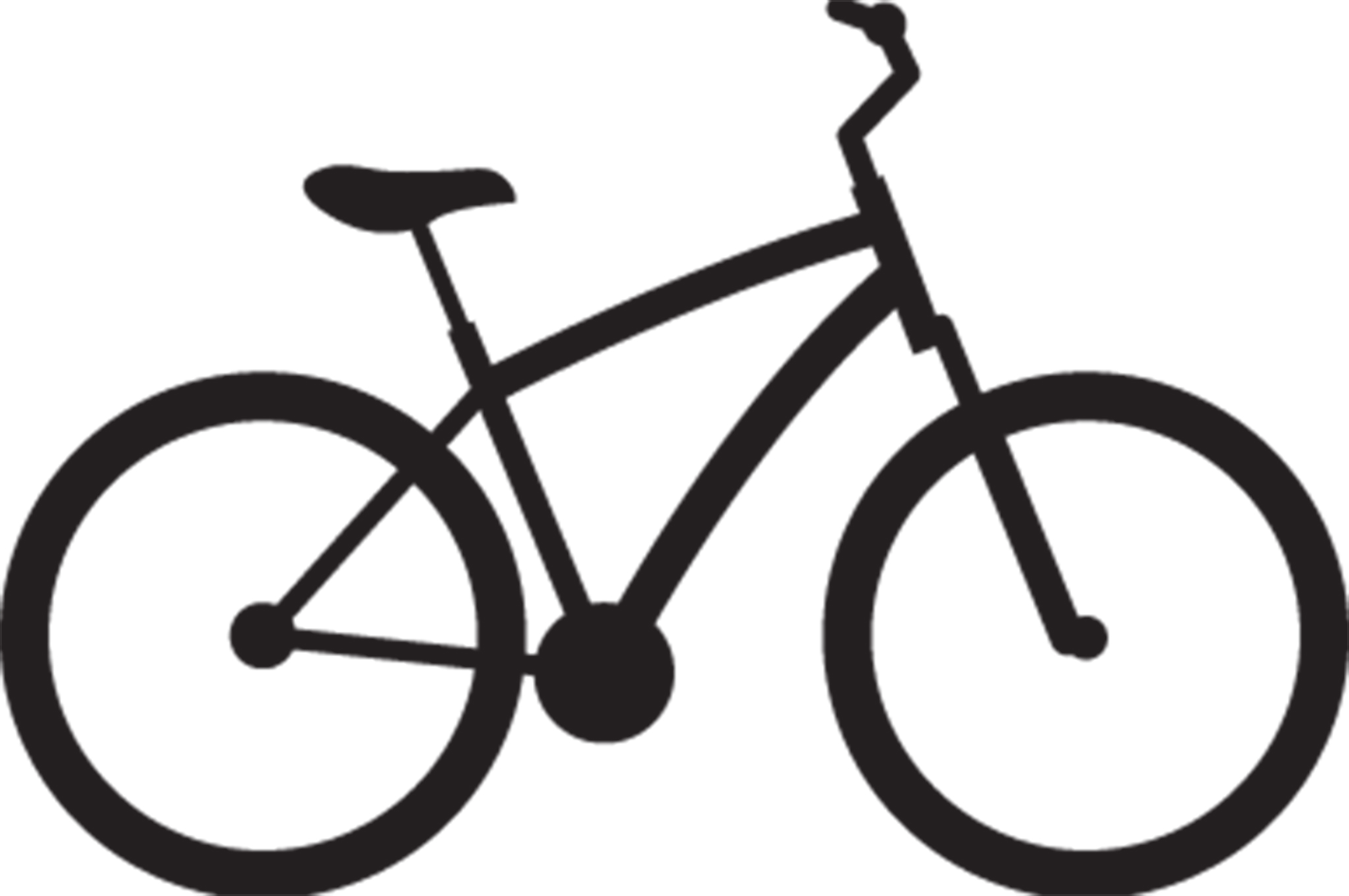 bike clipart hybrid bike