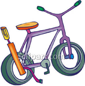 Cycle clipart purple bike. A and pump royalty