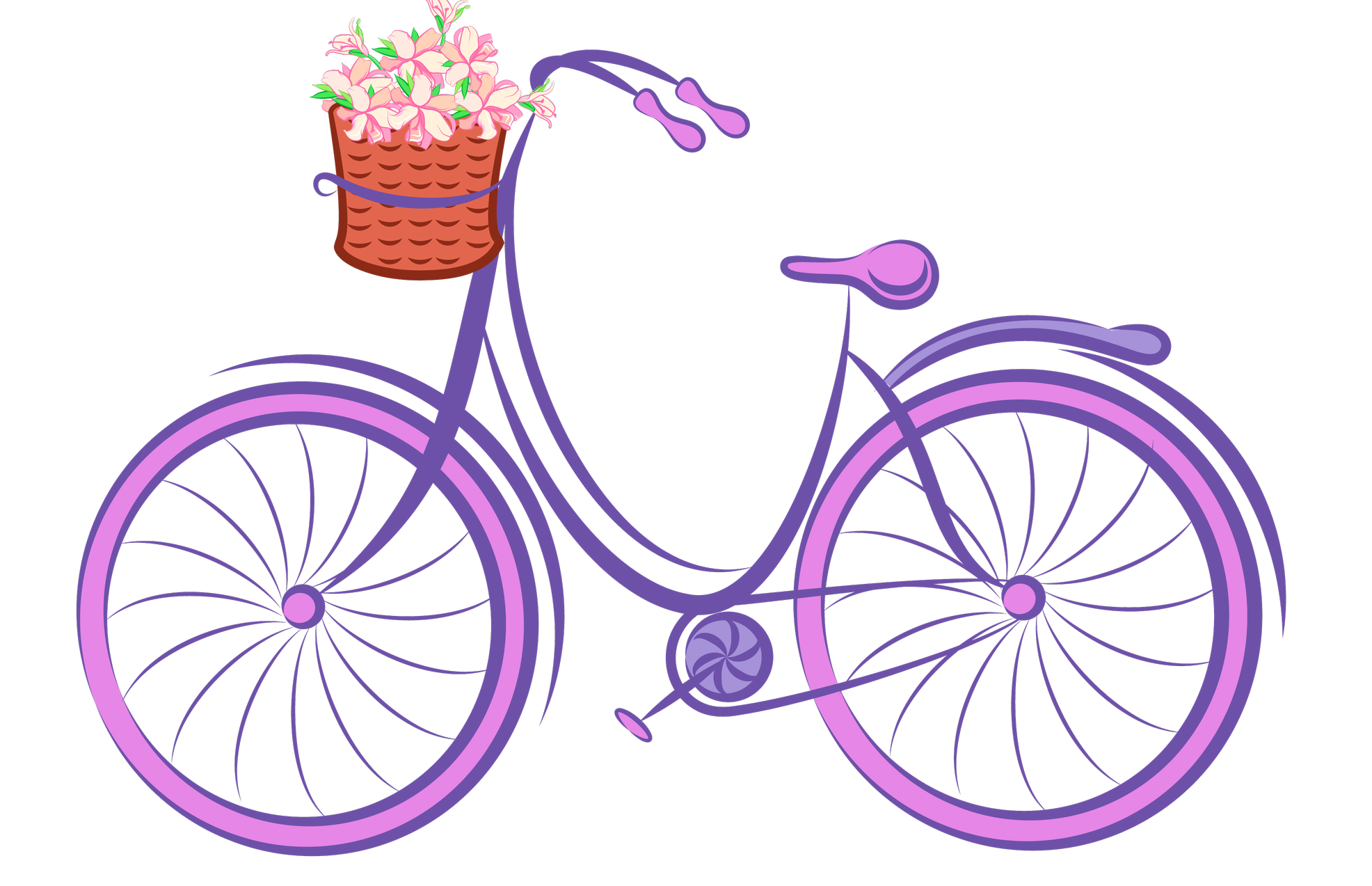 cycle clipart purple bike