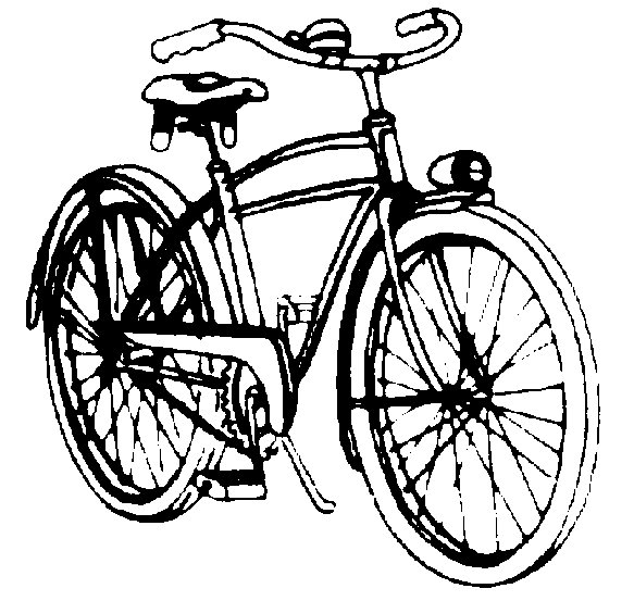 biking clipart antique