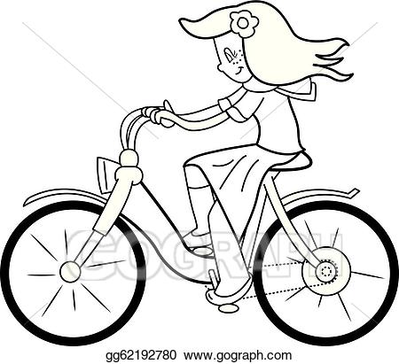 biking clipart drawing