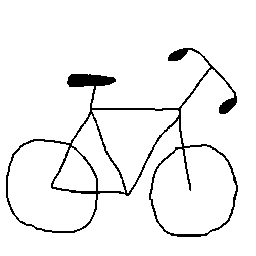 biking clipart drawing