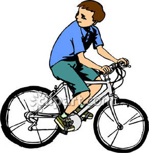biking clipart kid bike