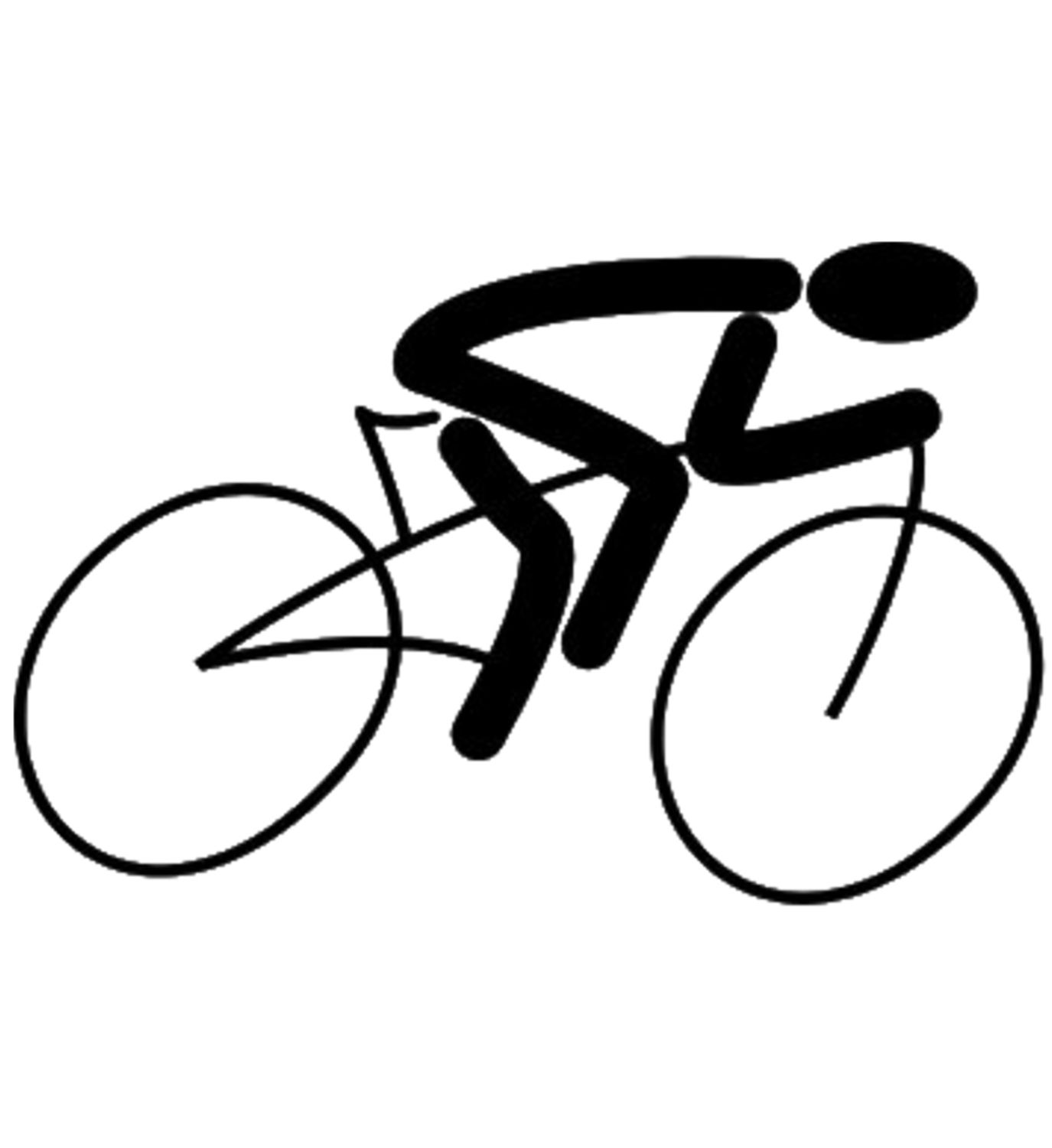 biking clipart logo