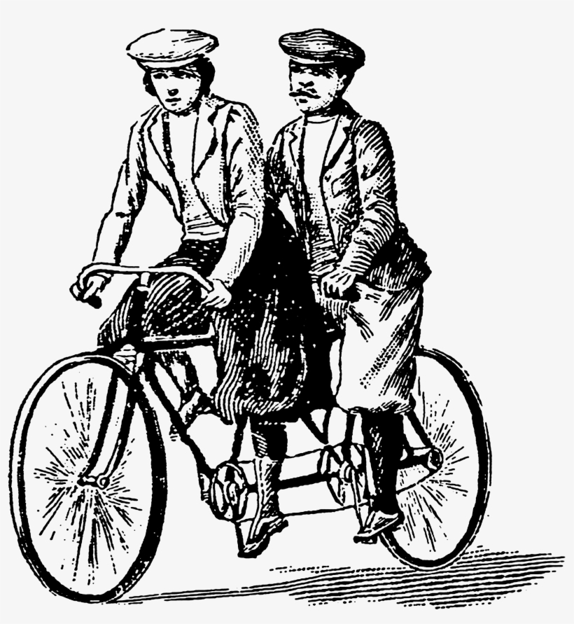 biking clipart victorian
