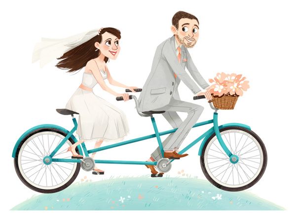 Bike free pesquisa google. Biking clipart wedding