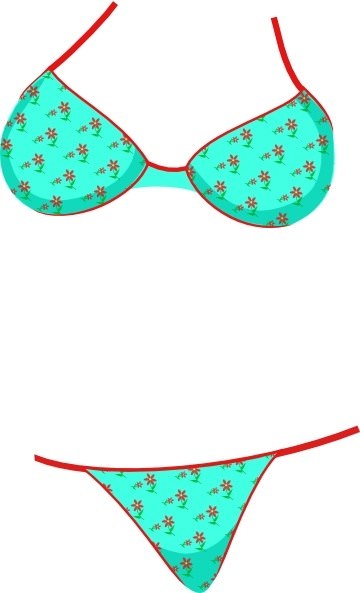 bikini clipart 3 woman