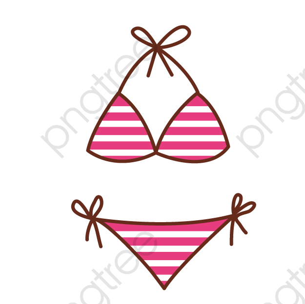 Pink girl png transparent. Bikini clipart