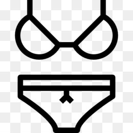 Bikini clipart black and white. One piece swimsuit of
