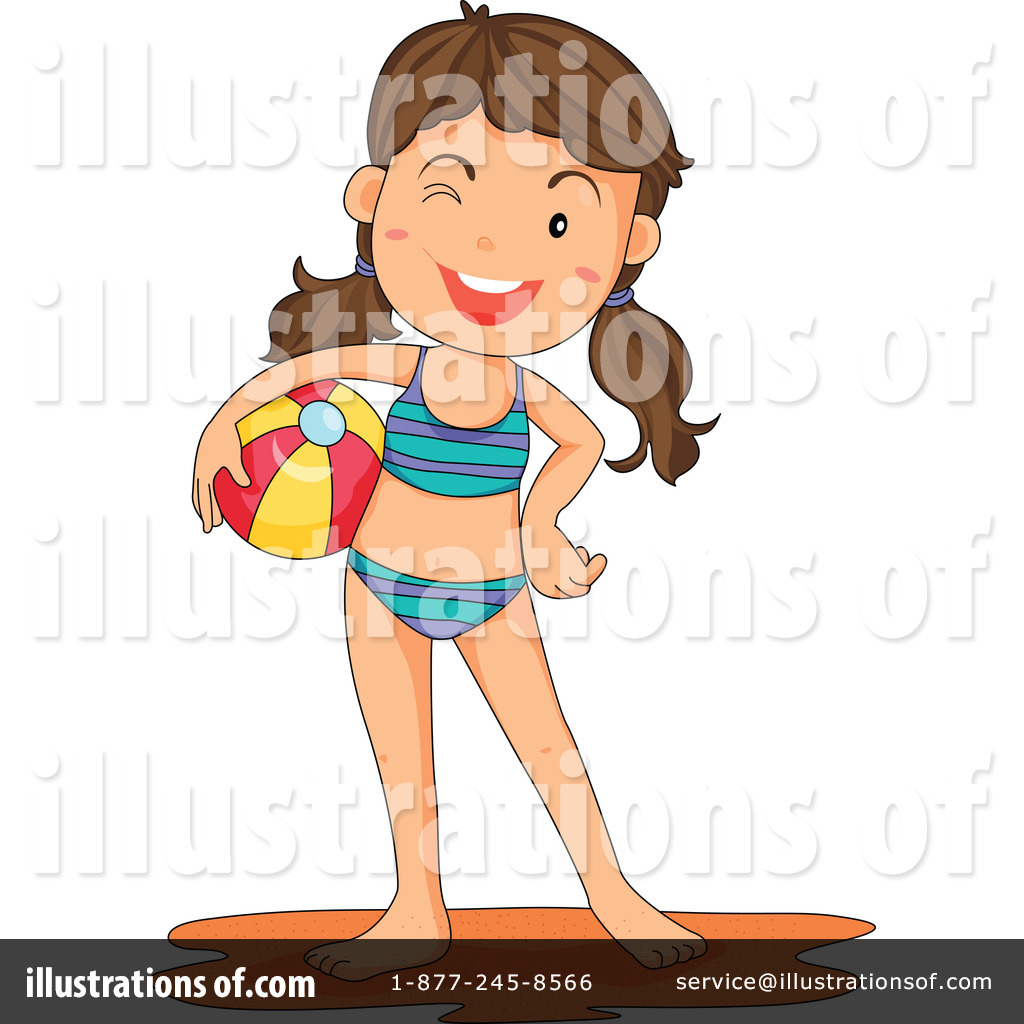 Bikini clipart child. Swimsuit illustration by graphics