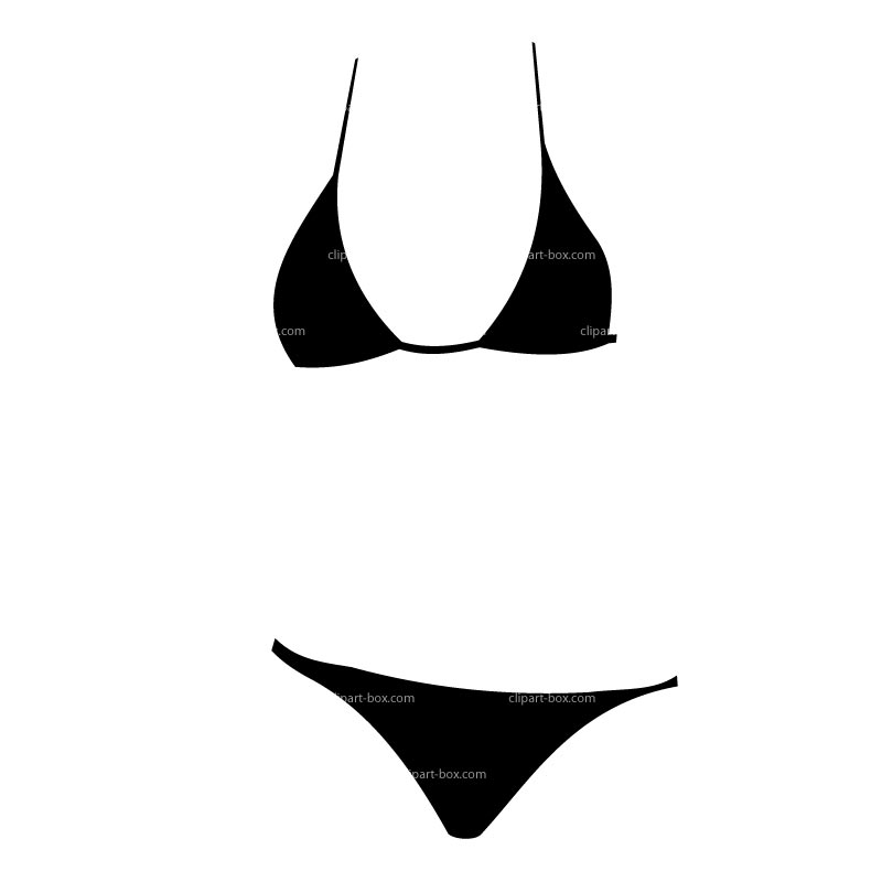 Swimsuit black and white. Bikini clipart swimming tog