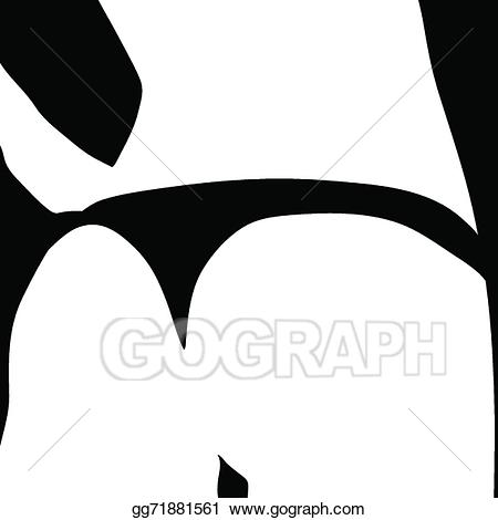 Bikini clipart white background. Vector illustration girl in