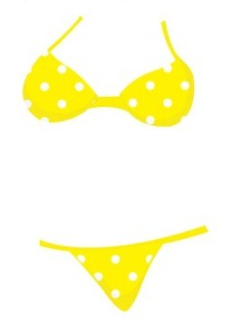 Cliparts zone . Bikini clipart yellow bikini