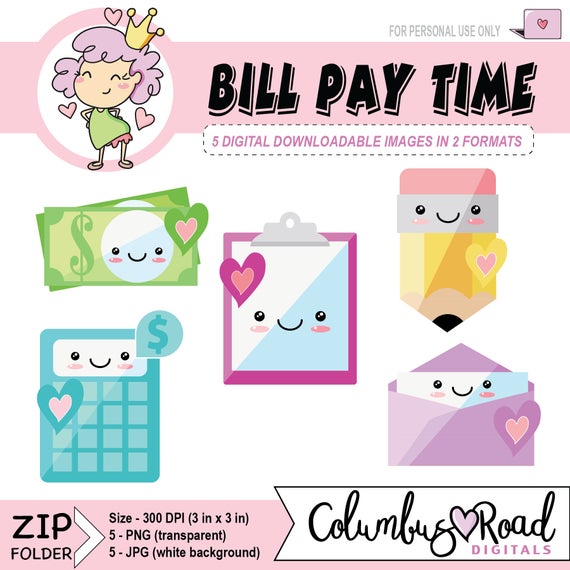 Bill clipart bill payment. Items similar to digital