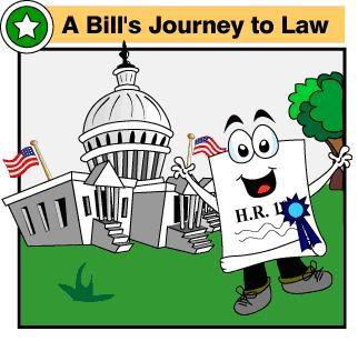 Bill clipart congressional bill.  becomes a law
