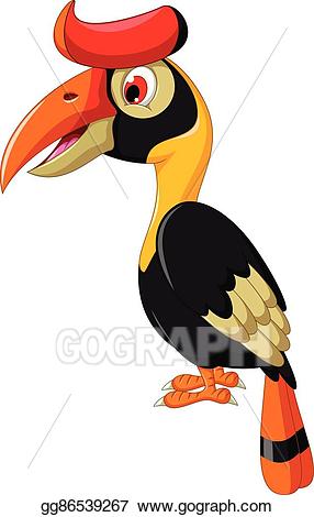 Bill clipart cute. Vector art horn cartoon