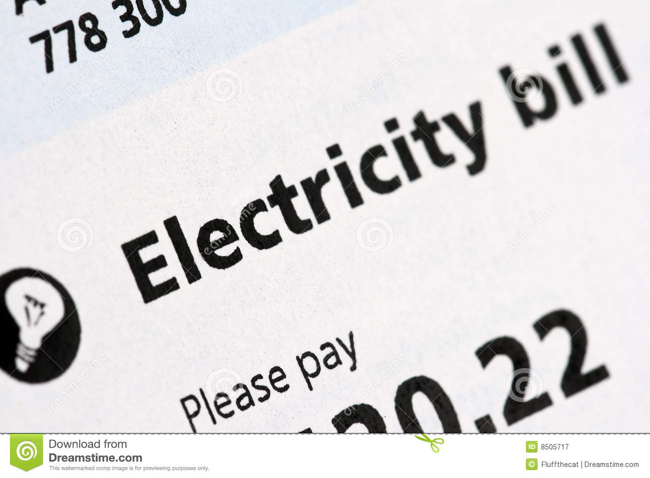 Portal . Bill clipart electric bill