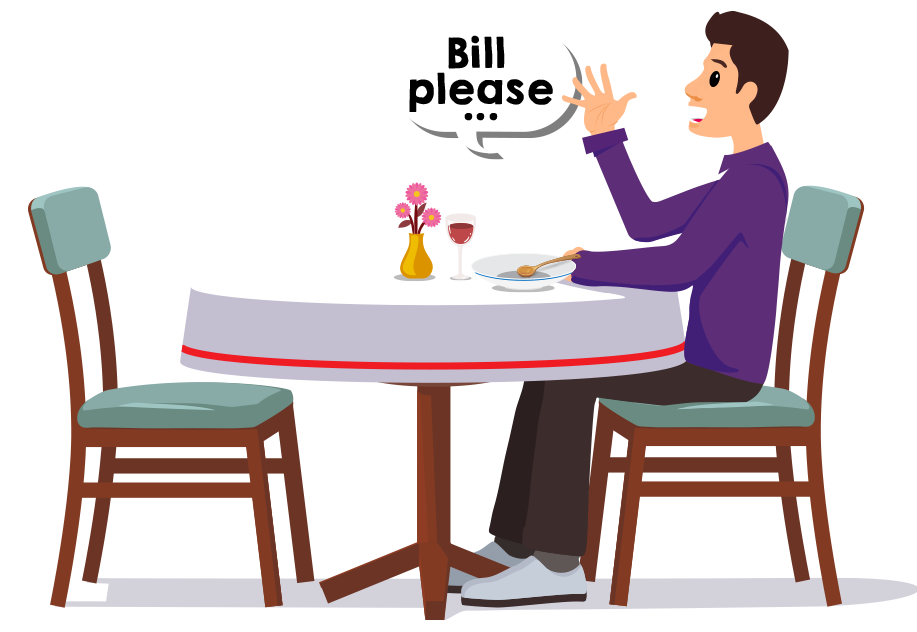 How to use ireap. Bill clipart restaurant