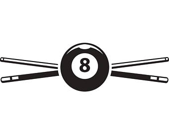 Billiards clipart 8 ball. Handmade pool svg etsy