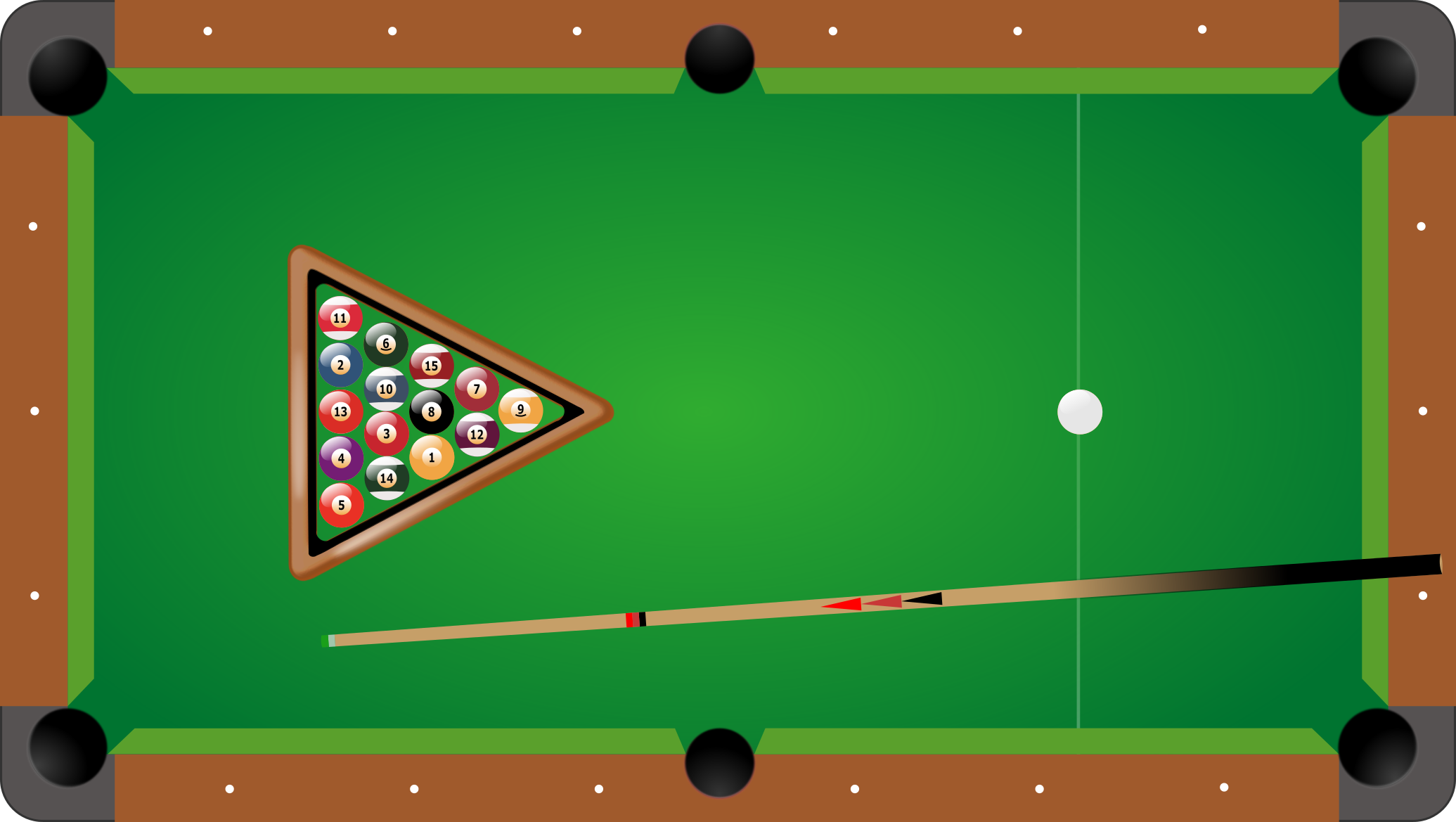  pool assets opengameart. Billiards clipart 8 ball