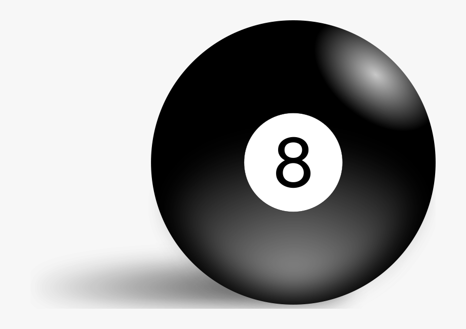 billiards clipart 8 ball