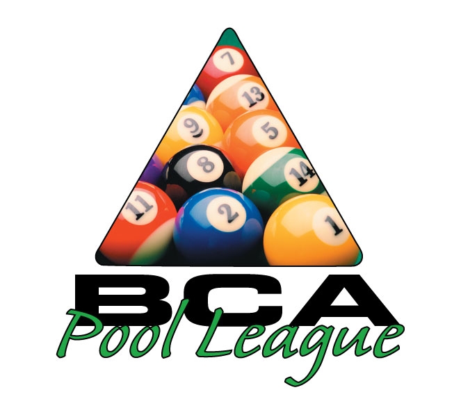 Billiards clipart pool league. Amarillo bca logo