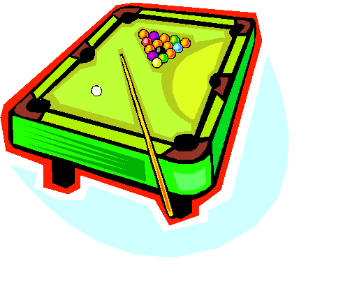 Billiards clipart pool table. Image of clip art