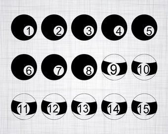 billiards clipart silhouette